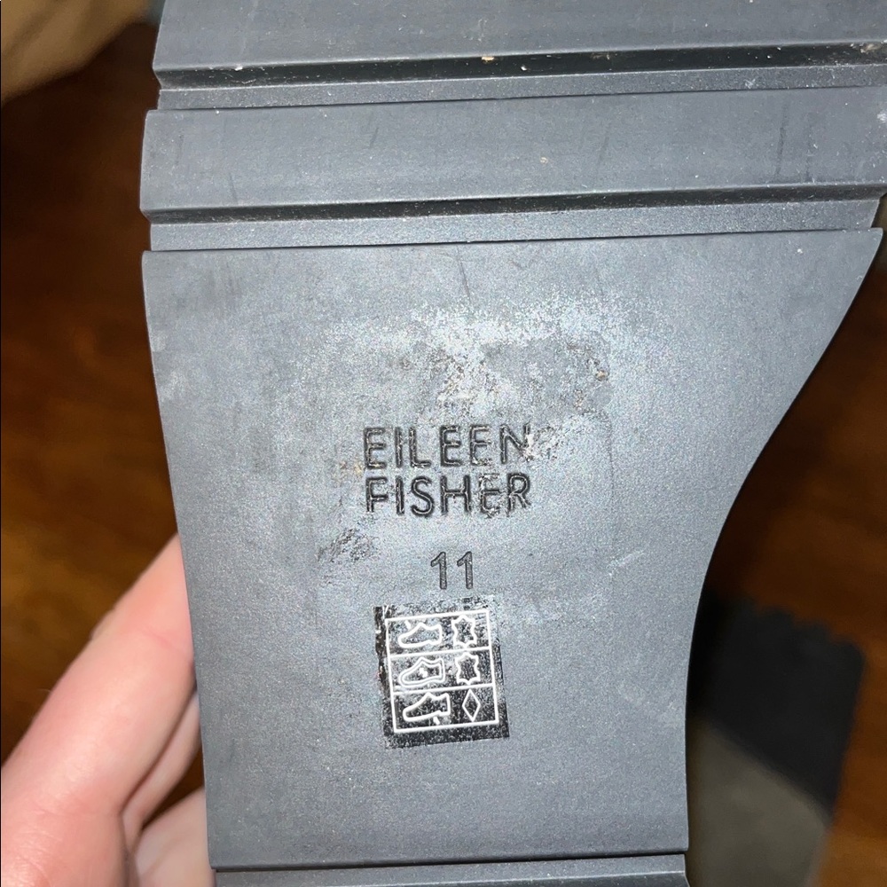 Eileen Fisher Gray Suede Wedge Boots - Picture 2 of 4